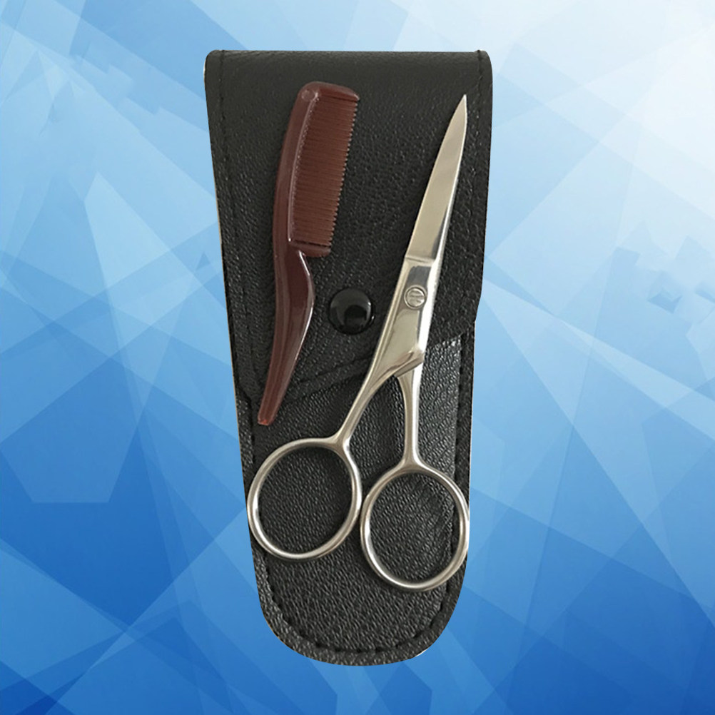 Grooming Men'S Eyebrows - 1 комплект эргономичных ножниц для бороды