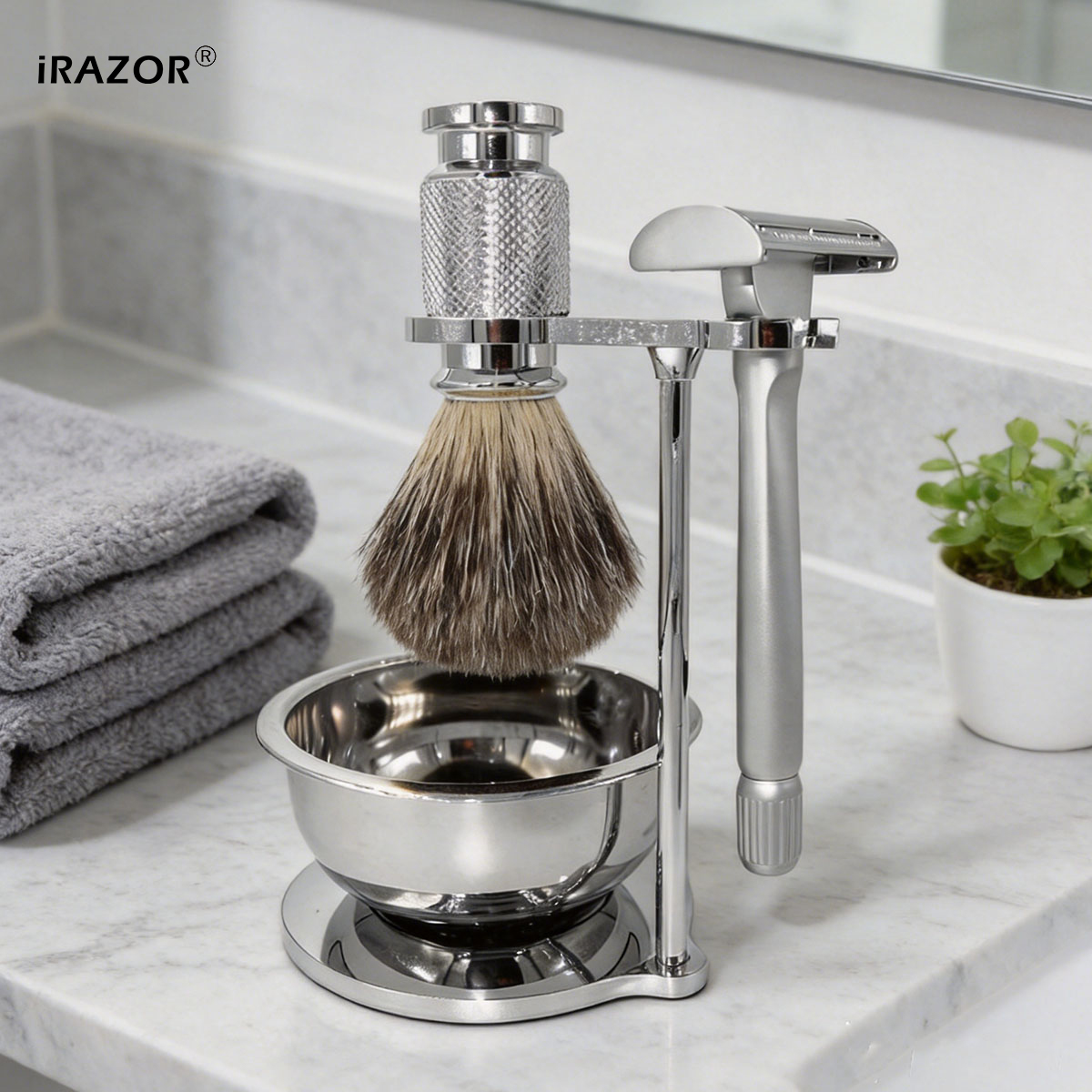 Men'S Grooming Underarm - Набор безопасной бритвы iRAZOR Butterfly Open