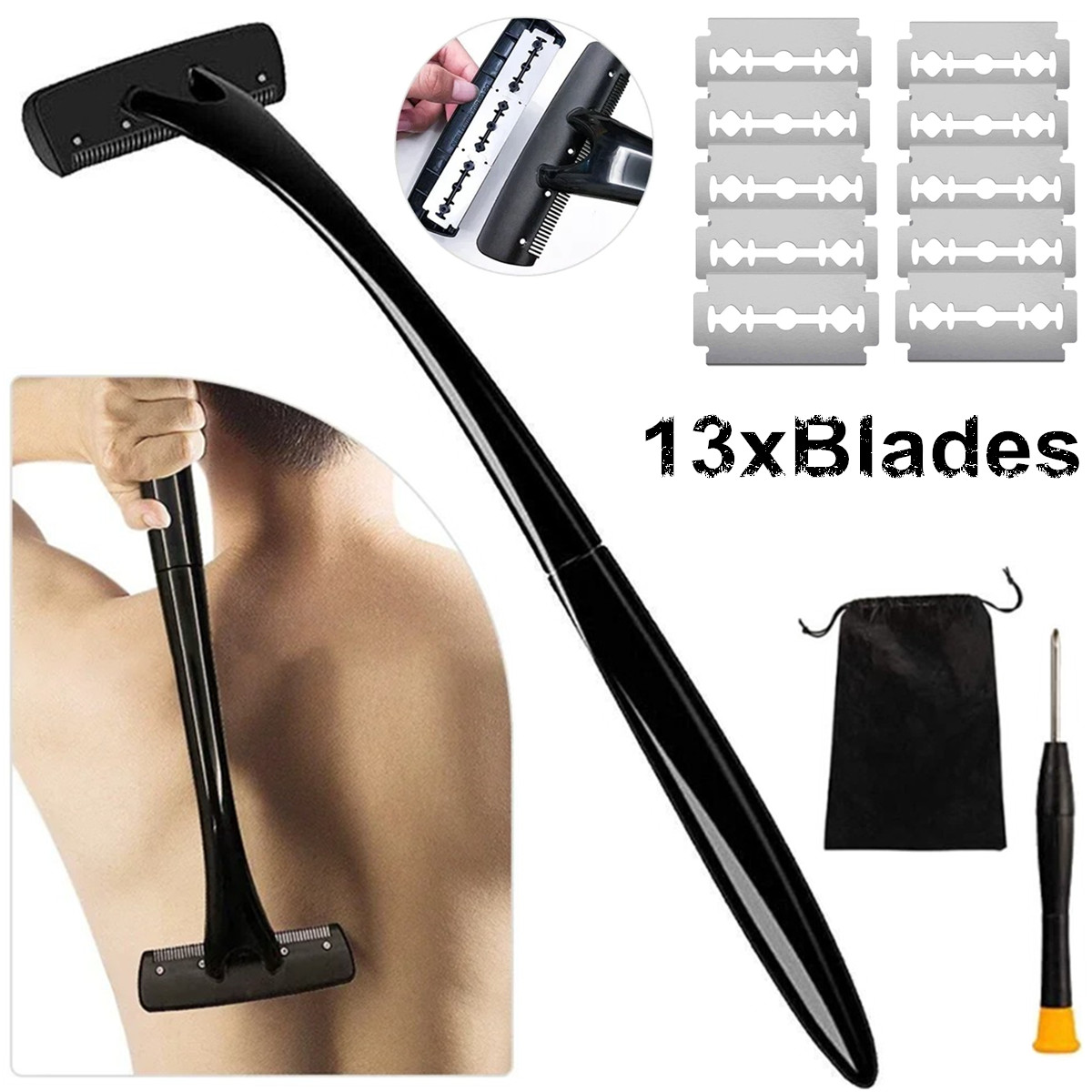 Бритва для спины с длинной руч – обзор и цена Men'S Grooming Tool
